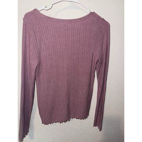 Old Navy Women Ribbed Sweater V Neck Cardigan Lavender Size Small - Picture 3 of 3